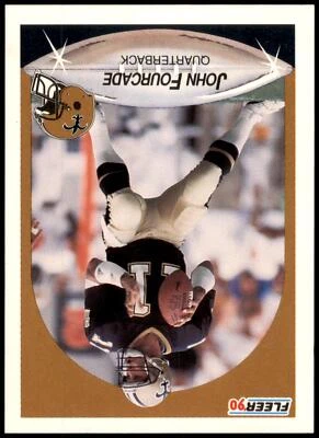 John Fourcade #186 1990 Fleer - Image 1 of 2