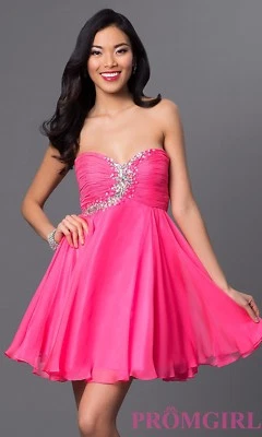 G2122)  ALYCE 3560  PINK SZ 12 $159 COCKTAIL PROM HOMECOMING GOWN DRESS NEW - Image 1 of 4