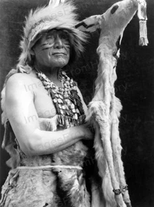Disfraz ceremonial indio hupa nativo americano estampado 8x10 1923 #HIHL - Imagen 1 de 1