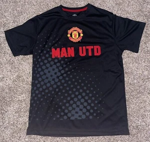 Manchester United Fußball Kurzarm T-Shirt Man UTD Herren Medium schwarz - Bild 1 von 5