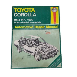 Haynes Toyota Corolla 84-92 FWD Models Automotive Repair Manual 92035 (1025) - Picture 1 of 8