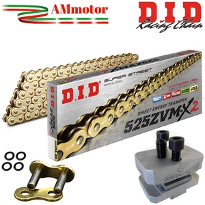 Catena Trasmissione DID 525 Ducati Panigale V4 2025 Moto ZVM-X2 116 Maglie Oro - Foto 1 di 3