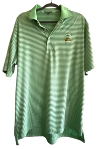 Polo golf Peter Millar 2013 US Open Merion uomo grande verde come nuova a righe - Foto 1 di 5