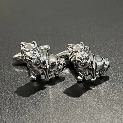 Gemelos para perro para hombre cumpleaños boda regalo cachorro gemelos con caja Foto 1 de 4