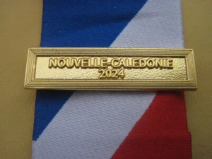 Agrafe NOUVELLE CALÉDONIE 2024 en métal doré  Médaille de la Sécurité Intérieure - Picture 1 of 1