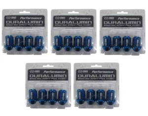 Enkei GENUINE Performance Duralumin Normal Lug Nuts Set for 5H 35mm 12x1.25 Blue - Picture 1 of 5