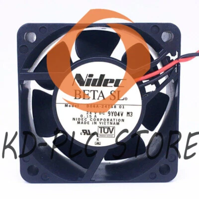 New Nidec D06A-24TS8 24V 0.15A 6025 6cm 2pin ultra-quiet cooling fan - Image 1 of 3