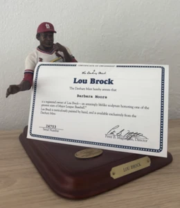 Lou Brock Danbury Mint Baseball Figur / Statue - OVP & COA - Bild 1 von 6