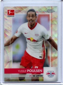 2020-21 Topps Chrome Bundesliga X-Fractors #57 Yussuf Poulsen 22/250 - Picture 1 of 2