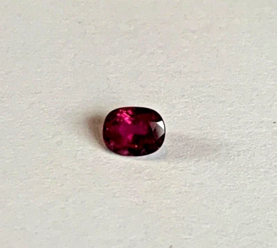 Andy's Gem Garage Sale - 6x4.5x3mm Ruby Oval .80ct - Natural COLOR   LOVELY! - Image 1 of 4