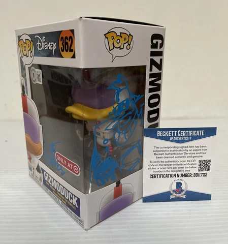 Tad Stones Signed Sketch Gizmoduck Funko Pop 362 DuckTales Beckett COA Cover