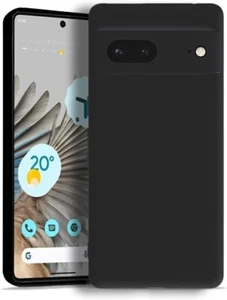Funda Silicona Líquida Negra TPU Gel Resistente para Google Pixel 7 - Imagen 1 de 8