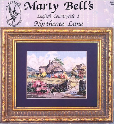 Pegasus MARTY BELL NORTHCOTE LANE Cross Stitch Leaflet English Countryside I - Image 1 of 4