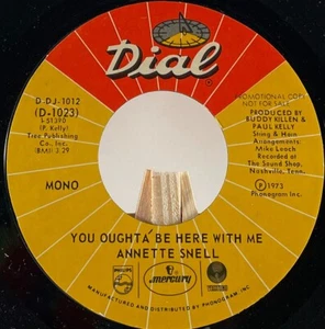 ANNETTE SNELL 45 RPM YOU OUGHTA BE HERE WITH ME MONO/STEREO PROMO - VG+ - Picture 1 of 4