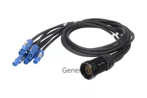 SOCAPEX 19 PIN Male 6FT to Blue Powercon Breakout - Picture 1 of 1