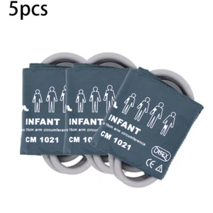 5PC Blood Pressure Patient Monitor Cuff NIBP Cuff Double Tube Infant Size10-19cm - Picture 1 of 5