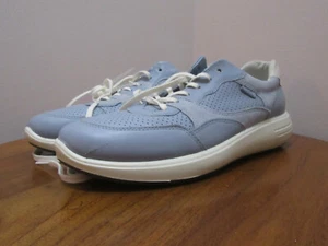 ECCO SOFT 7 RUNNER WOMENS SNEAKERS LEATHER & NUBUCK DUSTY BLUE SIZE 41 (US 10) - Picture 1 of 11
