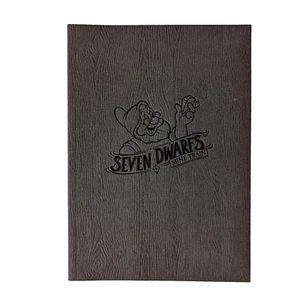Seven Dwarfs Mine Train 2014 Media Preview Journal Brown Guide Notebook Rare - Picture 1 of 7