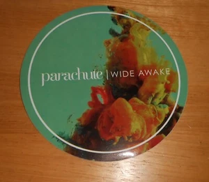 Adesivo Paracadute Wide Awake Promo Originale (cerchio) 4" RARO Pop Rock - Foto 1 di 2