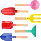 6 Piece Kids Beach Tools,Children Beach Sand Toys, Made of Metal with Sturdy Woo