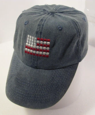 Gorra de baile Route 66 bandera patriótica para hombre azul desteñida sin estructura sombrero de papá estilo años 90 Foto 1 de 4