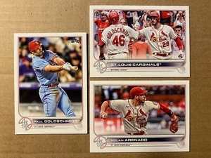 PAUL GOLDSCHMIDT & NOLAN ARENADO 3 2022 Topps #87 247 535 ST LOUIS CARDINALS - Picture 1 of 1