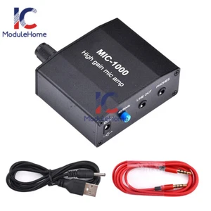 Microphone Amplifier Mic Audio Amp High Gain 1000 Times Amplification Accessory - Picture 1 of 13