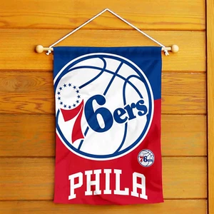 Philadelphia 76ers Double Sided Garden Flag - Picture 1 of 12