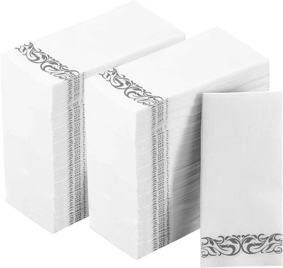 Paquete de 400 servilletas de papel toalla desechable calidad premium servilletas de cena de 3 capas Foto 1 de 4