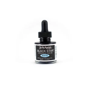Black Star India Ink, 1.0 oz, Matte Black for Artists - Picture 1 of 2