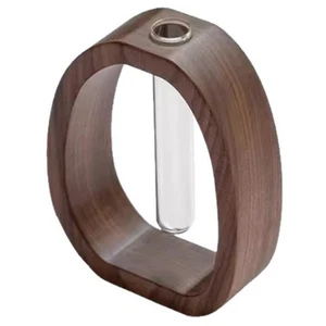 Reagenzglasvase Aus Massivem , Schreibtisch-Hydrokulturpflanze, Verschö3369 - Bild 1 von 6
