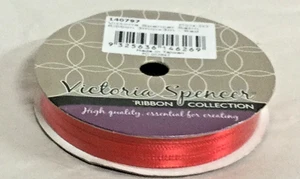 Red Satin Ribbon 3 mm x 3 meters: Victoria Spencer - Picture 1 of 4
