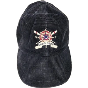 Cannon Beach Hat Jones & Mitchell Harpurs Cap Navy Lthr Adj Strap Compass Paddle - Picture 1 of 15