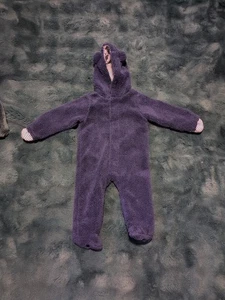 Traje de oso de peluche Magnetic Me talla 6-9 meses azul marino Bunting - Imagen 1 de 7