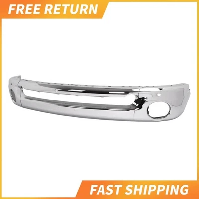Barra frontal de parachoques con orificio de luz antiniebla para 02-08 Dodge Ram 1500 03-09 Ram 2500 Foto 1 de 4