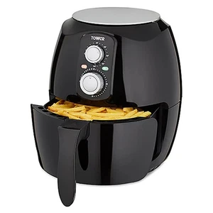 Tower Air Fryer T17085 Powerful 4L Black Healthy Cooking Compact Oil Free 1400W - Picture 1 of 4
