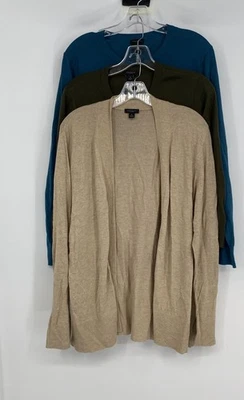 Ann Taylor Womens Multicolor Long Sleeve Cardigan Sweater Size XL Lot Of 3 - Image 1 of 4