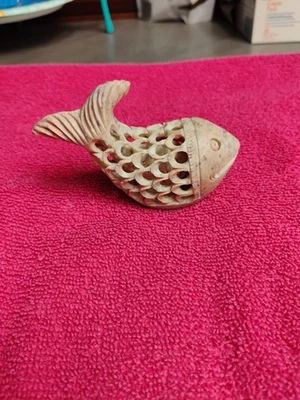 Netsuke Art Fish In A Fish 3 3/4" Foto 1 de 2