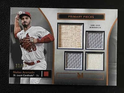 2024 Topps Museum Collection Primary Pieces Copper Nolan Arenado /49 Jersey Bat - Image 1 of 2