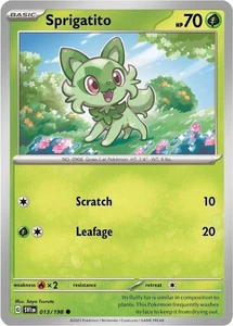 Pokemon Scarlet & Violet Promo Sprigatito 013/198 Mirage Holo Card - Picture 1 of 1