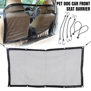 Protector de barrera de asiento delantero de coche red de seguridad mascota perro furgoneta autocaravana malla protectora Reino Unido - Imagen 1 de 14