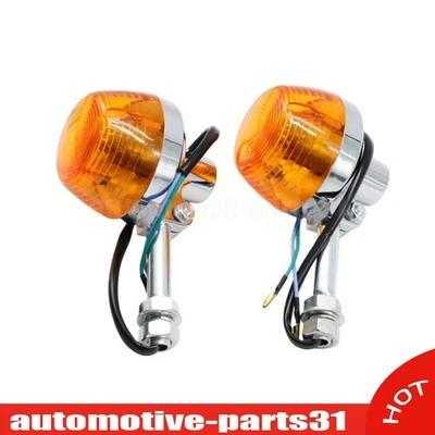 Fits Honda CB175/200/350/450/500/750 2Pcs New Rear Turn Signal - Single Filament - Image 1 of 4