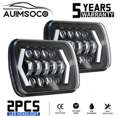 Faros halo LED SMD para camioneta Volkswagen Rabbit 1980-83 7X6 H6014/6052/6054 Foto 1 de 4