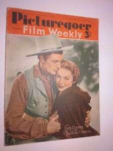 1941 Picturegoer Film Weekly  April 5 Gary Cooper & Madeleine Carroll on cover