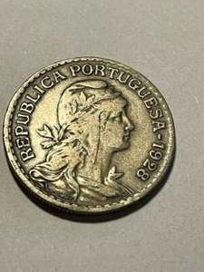 1928 Portugal 1 Escudo F++ #20518 - Picture 1 of 2