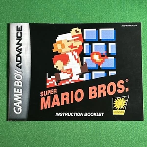 Super Mario Bros. - GBA - Manual Only - No Game - No Case - Picture 1 of 2