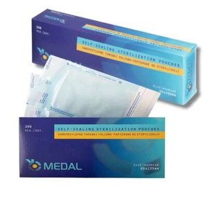 Papier- und Folienbeutel zur Sterilisation 90 x 135 mm, 200 St.  - Bild 1 von 1