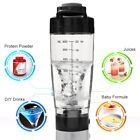 600ML Electric Protein Shaker Bottle Vortex Mixer Cup Portable Blender Drink ;