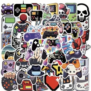 50pcs Vintage Video Game Stickers Pack Skateboard Laptop Console Cartoon Decal - Picture 1 of 6