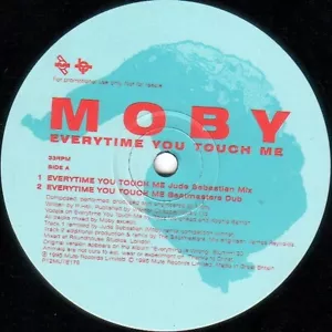 MOBY - EVERYTIME YOU TOUCH ME - 90S TRANCE HOUSE DANCE - 12” VINYL RECORD DJ - Picture 1 of 2